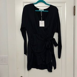L’Academie black mini dress